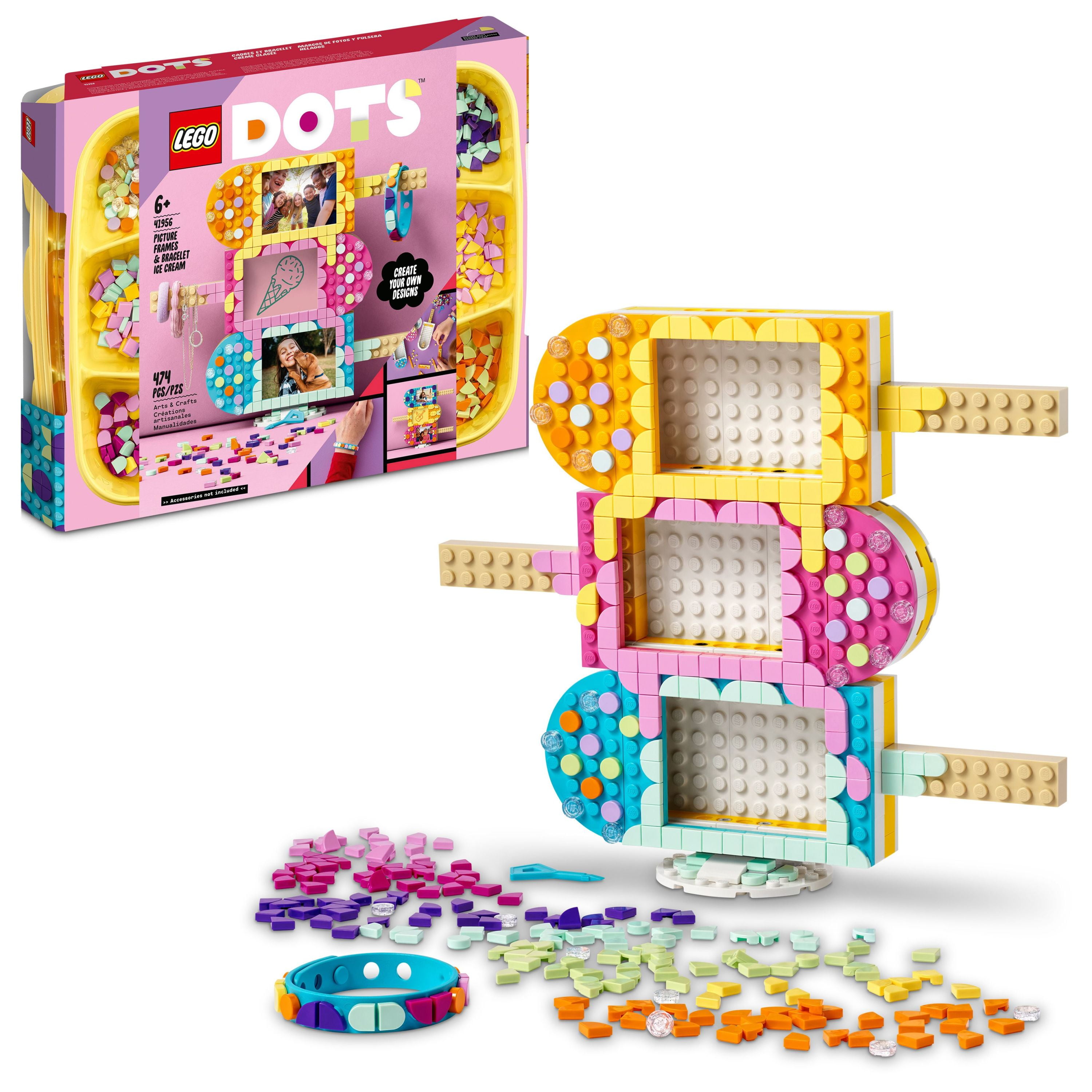 Sitcom Accumulatie Vervuild LEGO DOTS Ice Cream Picture Frames & Bracelet 41956 DIY Craft Set (474  Pieces) - Walmart.com