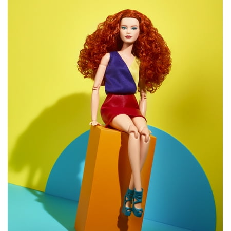 Barbie - Looks Signature  Curly Red Hair 13" Doll