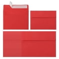 thumbnail image 1 of Uxcell 24ack Enveloppes A2, Enveloppes d'Invitation Rouges Auto-Scellantes pour Cartes Postales et Cartes de Mariage, 1 of 6