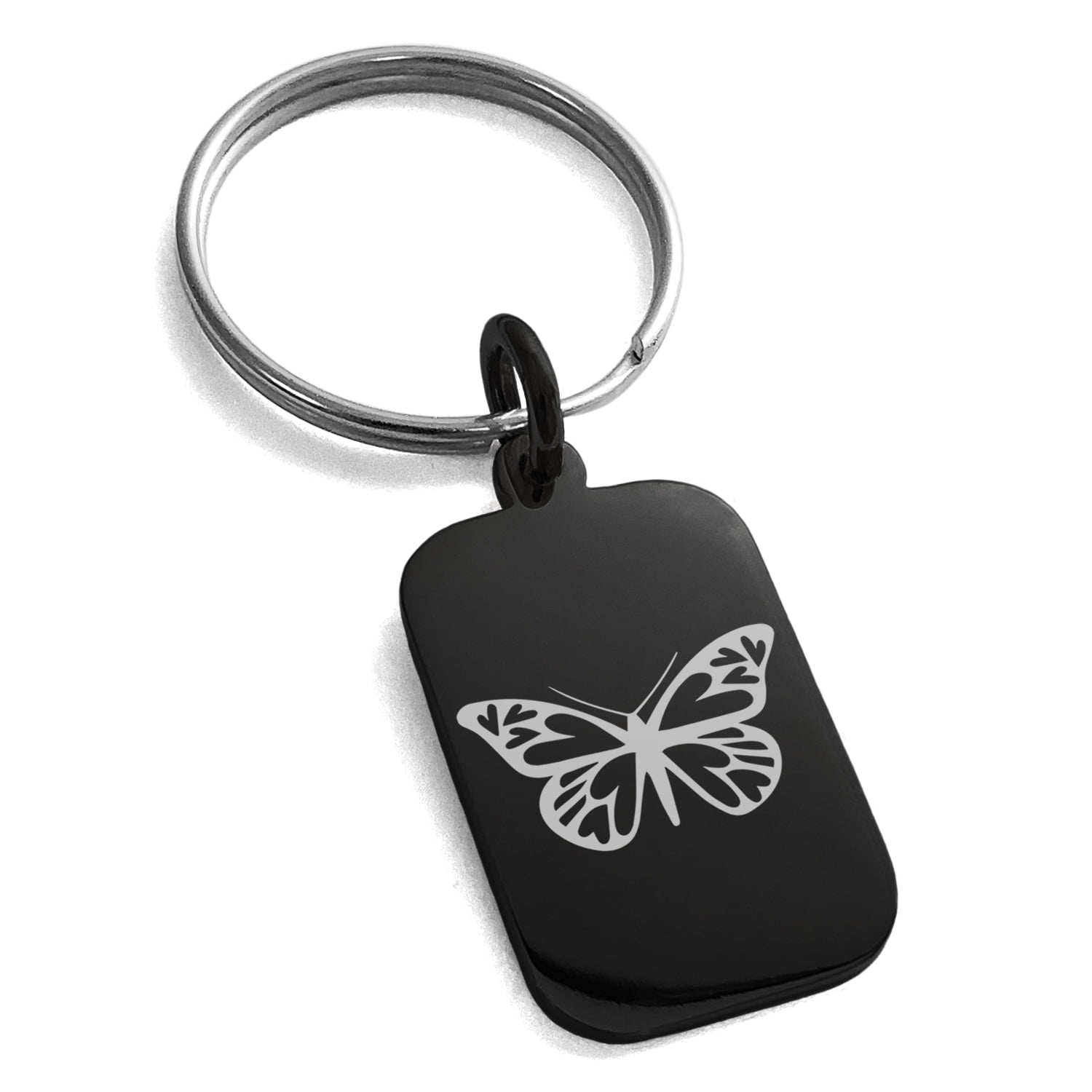 butterfly dog tag