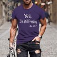 thumbnail image 1 of Qertyioot Nouvelle Mode Décontractée T-shirt Homme Imprimé Sport Manches Courtes Col Rond Chemisiers Chemises Liquidation, 1 of 5