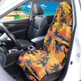 thumbnail image 3 of XYZCANDO Tropical Sunset Palm Terry Cloth Car Seat Covers Waterproof, for Truck Seat SUV Seats Van Suitable for Cars Trucks, 3 of 7