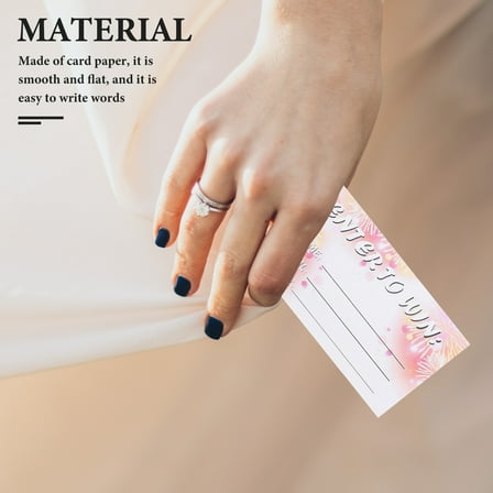 HEATSHAKING 300Pcs Raffle Tickets Cards Card Paper Multi Empty Raffle Tickets for Games