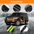 thumbnail image 5 of Waterproof Car Cover for Jeep Wrangler 2 Door 1987-2025 JK JL CJ YJ TJ Outdoor Sun Rain Snow Hail Protection with Driver Door Zipper, 5 of 7