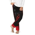 thumbnail image 2 of Xecao Black Panther Red Background Print Teenagers' Pajama Pants Long Sleep Pants Soft Elastic Waist Pajama Bottoms Elastic waist with 2 Pockets 5-16 Years-XS(5-6), 2 of 6