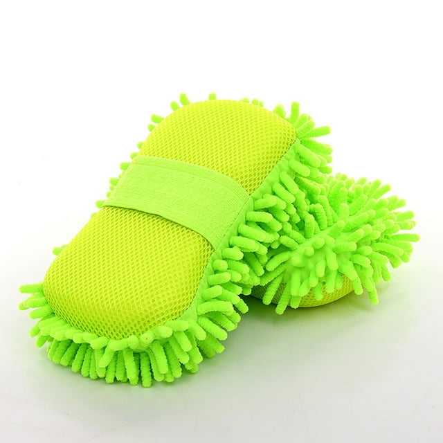 Fiudx Esponja de Microfibra, Propiedades Antienvejecimiento de Lavado de Autos, Herramienta de Limpieza de Doble Cara, Accesorio Absorbente de Cuidado Del Auto, para Uso En Camiones y Embarcaciones,