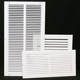 thumbnail image 2 of 14" X 30 Steel Return Air Filter Grille for 1" Filter - Removable Face/Door - HVAC DUCT COVER - Flat Stamped Face - White [Outer Dimensions: 16.5"w X 32.5"h], 2 of 2