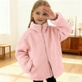 thumbnail image 2 of Girls Solid Color Double Zipper Jacket Warm Outerwear for Everyday Wear and Outdoor Activities, 2 of 6