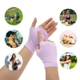 thumbnail image 5 of Unique Bargains 1 Pair Elegant Ice-sensing Sunscreen Manicure Gloves Light Purple, 5 of 6