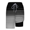thumbnail image 4 of Pantalones Cortos para Hombre Cintura Elástica con Bolsillos, Forro de Impresión de Moda Casual para la Playa, Al Aire Libre Y el Uso Diario, 4 of 6