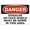 Warning Sign 1, variant on Danger Hazardous Voltage Above Keep Off Sign, 8"x12" Rust-Free Aluminum Sign, UV Protected Waterproof Weatherproof Fade-Resistant Sign