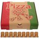 thumbnail image 1 of Caja de pizza de papel vacía de 10 piezas, gruesa, de 8 pulgadas, para llevar, 1 of 7