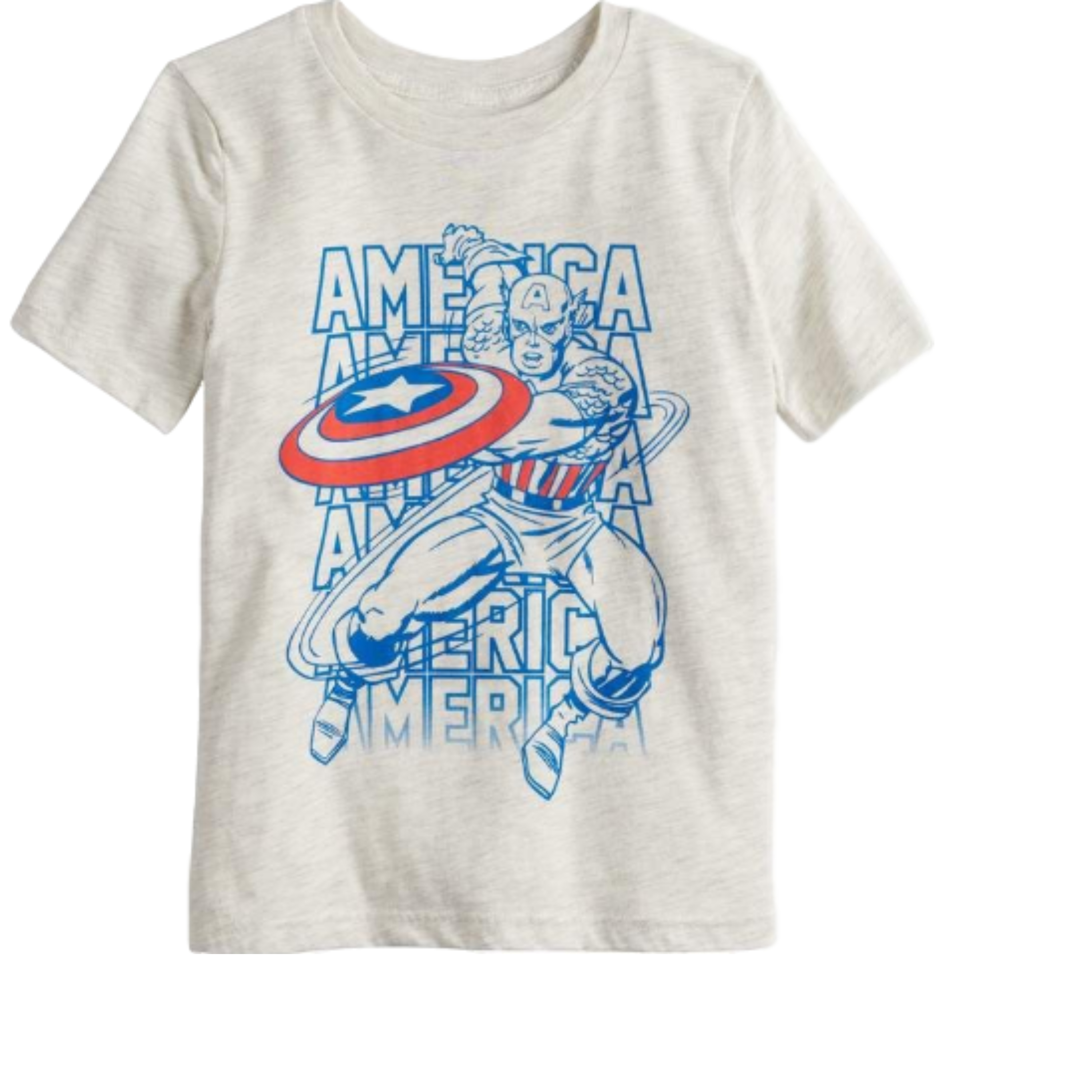 Jumping Beans Boys 4-10 Marvel Captain America Logo Graphic Tee