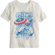 Jumping Beans Little Boys 4-12 Captain America in action graphic Tee Tshirt
