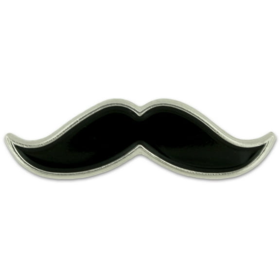 PinMart's Hipster Mustache Trendy Cute Enamel Lapel Pin