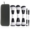 thumbnail image 1 of Juego de brochas de maquillaje Oneleaf: brochas de doble punta para maquilladores profesionales, 1 of 5