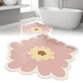 thumbnail image 4 of WHEANG Mat Round Shower Mat Flower Mat For Inside Shower PVC Loofah Bathroom Floor Mat Non Slip Bathmat Mould Shower Mat With Drain Quick Drying, 4 of 5