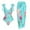 Sky Blue#bathing suit with matching cover up, variant on nerohusy Bathing Suit with Matching Cover Up 2024 Womens One Piece Floral Bathing Suit with Beach Cover up Wrap Skirt Two Piece Tummy Control Monokini Set Swimsuit L