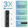 thumbnail image 2 of Carga portátil Thunderbolt 4 Hub TBT4-HUB3C de 60 W, 2 of 9