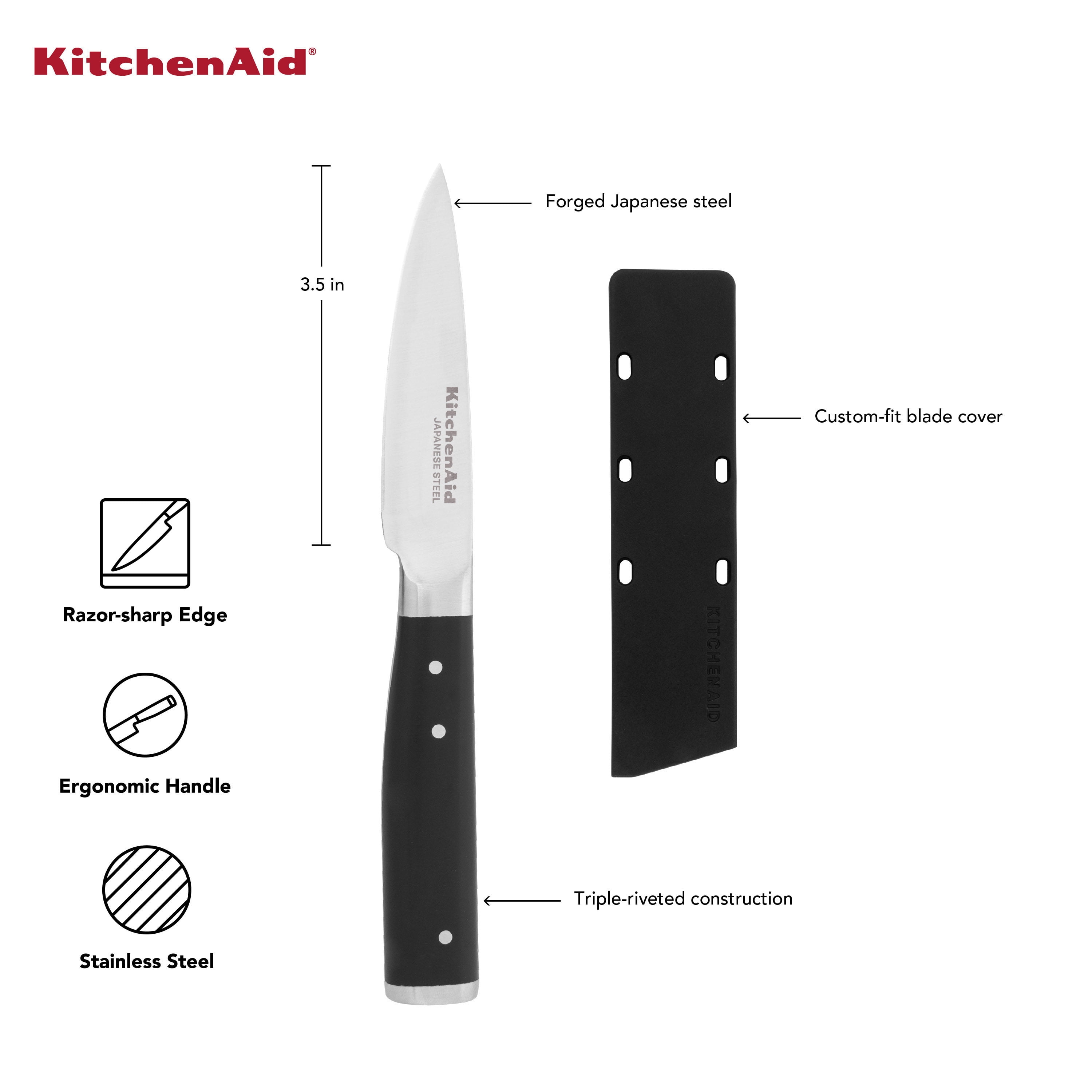 KitchenAid Paring Knife - 8.89 cm - Black