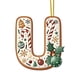 thumbnail image 1 of Lekihaqq Christmas Tree Decorations 26 Letters Acrylic Pendant Hanging Ornaments DIY Crafts for Home Holiday Xmas Decor, 1 of 5