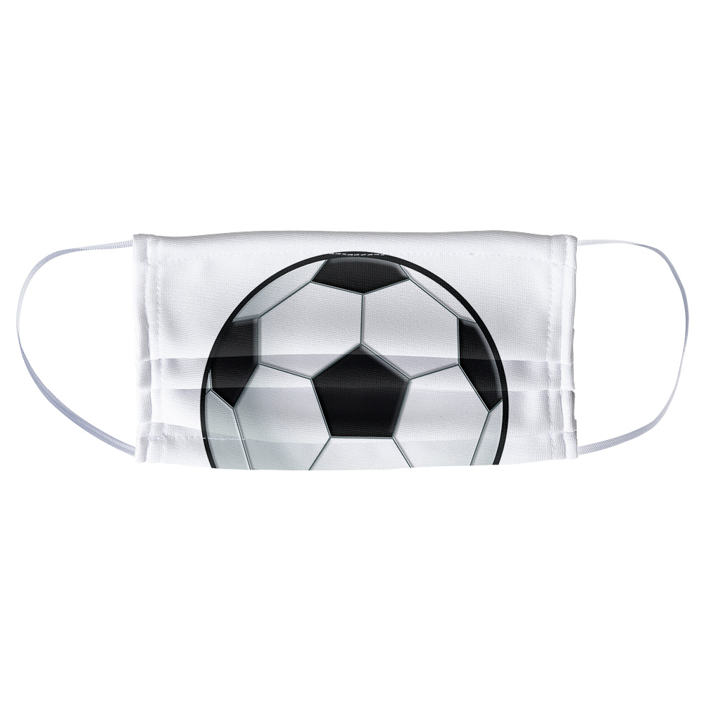 Soccer Ball Football 1Ply Reusable Face Mask Covering, Unisex