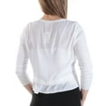 thumbnail image 2 of maison Jules Womens Contrast Back Cardigan Blouse, White, Large, 2 of 2