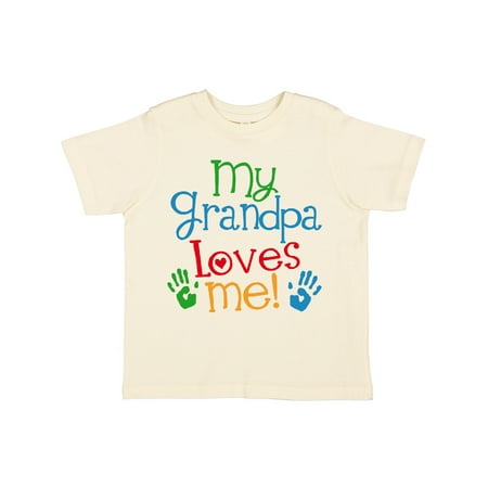 

Inktastic Grandpa Loves Me Outfit Gift Toddler Boy or Toddler Girl T-Shirt