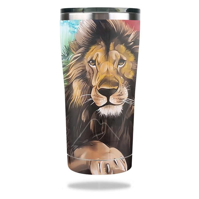 MightySkins OZTUM2017-Split Lion Skin for Ozark Trail 20 oz Tumbler 2017 -  Split Lion 