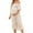 Beige, variant on Womens Dress Floral Square Neck Midi Dresses Maternity Dress Pregnant Casual A-Line Dress Long Flowy Smocked Dress Relaxed Fit Dailywear XL