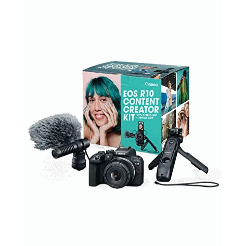 Canon EOS R10 Mirrorless Camera with 18-45mm Lens Content Creator Kit (5331C079)