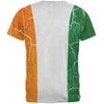 thumbnail image 2 of St Patrick's Day Vintage Irish Map Flag Distressed All Over Mens T Shirt Multi LG, 2 of 2