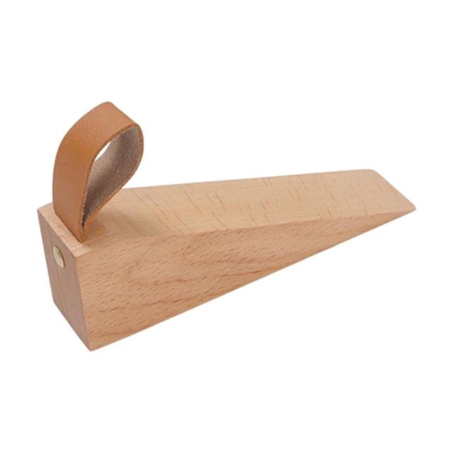 Tope de Puerta de Madera/resistente Y Duradero con Banda Colgante Madera de Maciza Antideslizante de Tope de Puerta/para El Hogar, Dormitori L Macarena Tope de puerta
