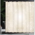 thumbnail image 3 of Ambesonne Vintage Shower Curtain, Bohemian Cultural Motives, 69"Wx70"L, Beige and Eggshell, 3 of 4