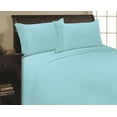 thumbnail image 1 of Elegance Linen 1800 Thread Count PLEATED DESIGN Egyptian Quality Luxurious Silky Soft WRINKLE RESISTANT 4 pc Sheet set, Deep Pocket Up to 16" - All Size and Colors, Queen Aqua, 1 of 4
