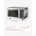 thumbnail image 4 of VEVOR Countertop Microwave Oven, 0.9 Cu Ft,1000W Digital Stainless Steel Microwave Oven with Touchscreen,10 Cooking Presets,5 Power Levels,Multi-Lock Door & Easy Clean Interior for Commercial Use, 4 of 9