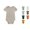Grey, variant on VOUZZA Toddler Girls Bodysuit Summer Casual Unisex Solid Color Long Sleeved Onesie Jumpsuits Soft Cotton Baby Clothes Rompers Packs