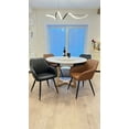 thumbnail image 4 of KOSSMAI Set of 2 Faux Leather Upholstered Dining Side Chair with Arm, 4 of 8