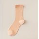 thumbnail image 1 of Calcetines de algodón peinado de color sólido de primavera y verano, cómodos, transpirables, de malla, con orejas de madera, medias de algodón fino, 1 of 6