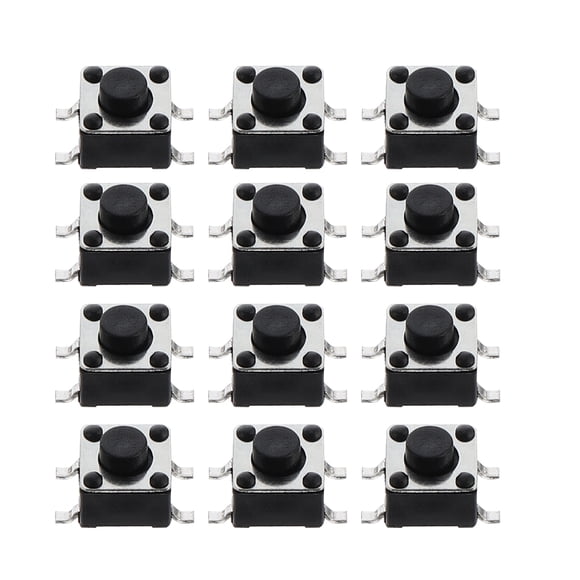 GETAJGHSD 100Pcs Momentary Circuit Push Buttons Easy to Install for Electronic Use Assorted Colors