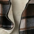 thumbnail image 4 of MORTTIC Women's Elegant Plaid Pattern Hooded Jacket, Full Zip Front Closure Lightweight Outerwear For Winter Dark Brown，S, 4 of 6