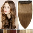 thumbnail image 2 of Benehair Clip in One Piece 100% Remy Real Human Hair 3/4 Full Head Straight for Women 8"-24" Brown Thick, 2 of 10