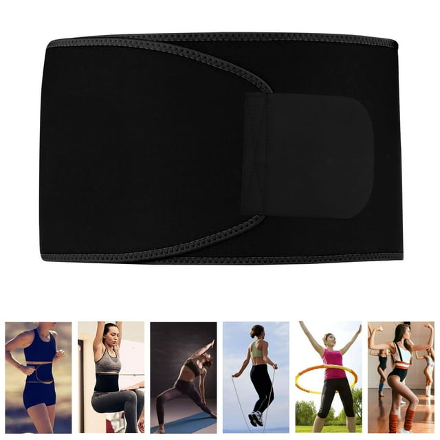 Adjustable Women Waist Trimmer, Waist Trainer Belt Skin Friendly Freely Adjustable Exquisite Edging and Routing Waist Protection for Sports Pink Black,All Black,Orange Black