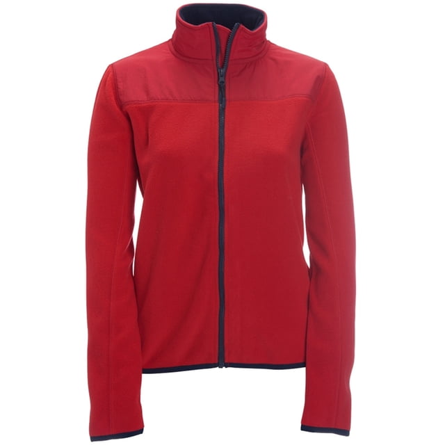 Chaqueta de forro polar con cremallera completa para mujer Aeropostale, rojo, mediano