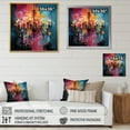 thumbnail image 4 of Designart "Chandelier Retro Glamour Painting II" Chandelier Floater Framed Wall Art Print, 4 of 7