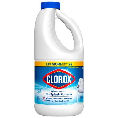 Clorox Splash-Less Bleach1, Disinfecting Bleach, Regular 40 Fluid Ounce Bottle (Package May Vary)