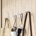 thumbnail image 2 of TNOBHG No-punch Towel Hooks Wall Hanging Hooks Set Self-adhesive Anti-slip Waterproof Great Load Bearing Bathroom Kitchen Shower Organizers 5 Pcs Towel Hooks, 2 of 8