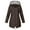 Coffee, variant on VEKDONE Women Solid Rain Jacket Outdoor Plus Size Softshell Waterproof Hooded Raincoat Outdoor Windproof Ski Hoodies Jackets Mountain Hiking Waterproof Coat Yellow XXXXL