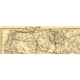 thumbnail image 3 of Railroad Map - Union Pacific Railway - Colton 1888 - 23 x 65.43 - Vintage Wall Art, 3 of 5