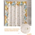 thumbnail image 6 of Fall Shower Curtain Orange Blue Pumpkins Bathroom Curtains with Hooks, Waterproof Fabric Sunflower Fallen Leaves Thanksgiving Bath Shower Curtains Set for Bathroom Bathtubs Decor 72x84 Inch, 6 of 7